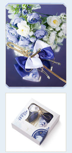 Genshin Impact: Kamisato Ayato Impression Theme Ribbon Hair Accessory & Keychain