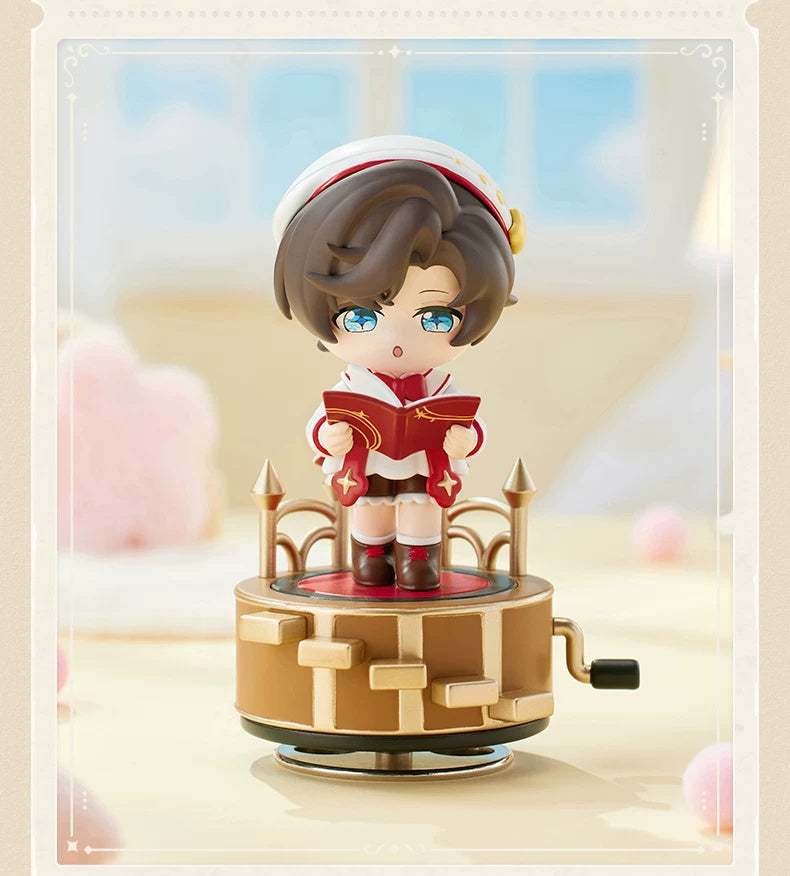 未定事件簿 · Stellis Serenade · ちびキャラ回転オルゴール · 左京静真 — ちびキャラと装飾された音楽台座