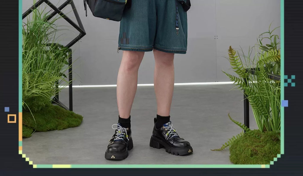 Genshin Impact: Kinich Impression Theme Detachable Cargo Denim Pants