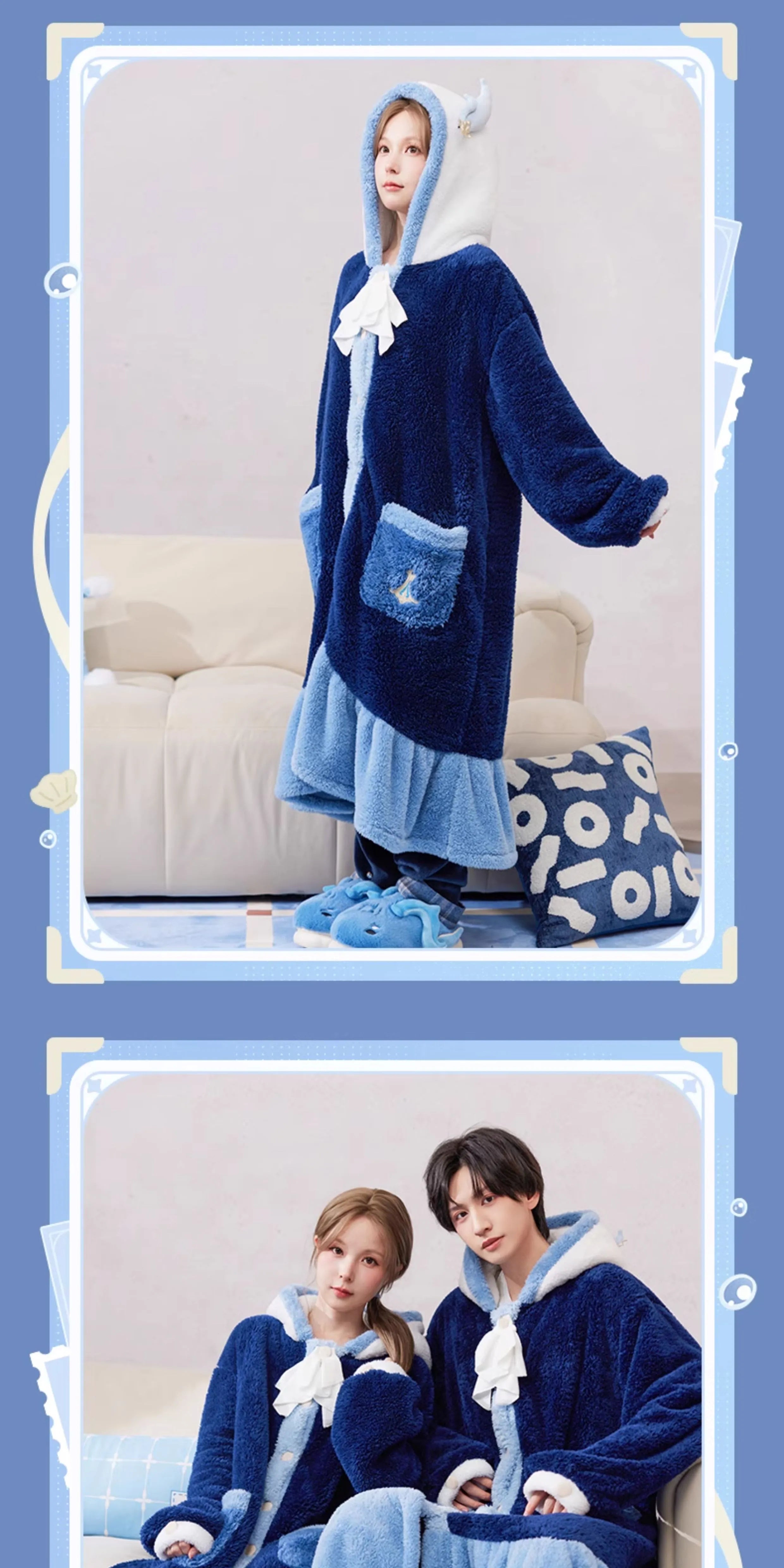 Genshin Impact: Neuvillette Impression Series Home Robe - Soft & Fluffy Ver
