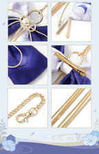 Genshin Impact: Kamisato Ayato Impression Theme Ribbon Hair Accessory & Keychain
