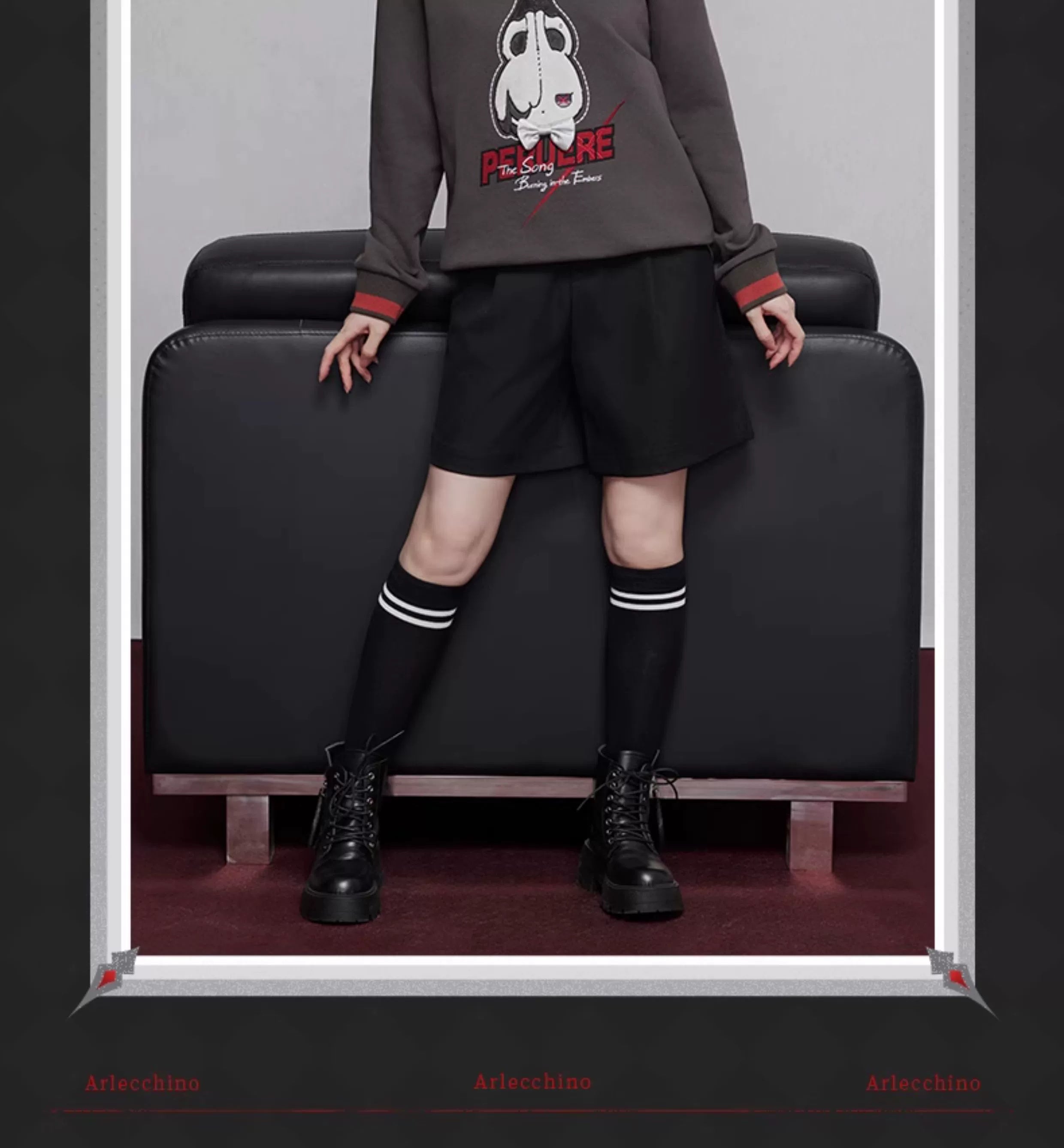 Genshin Impact: Arlecchino Impression Theme Layered Sweatshirt
