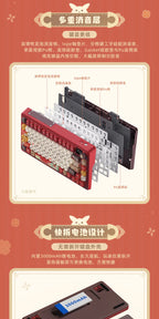 Genshin Impact: Klee Fleeing Sunlight Mechanical Keyboard - Glacier Pink Switch