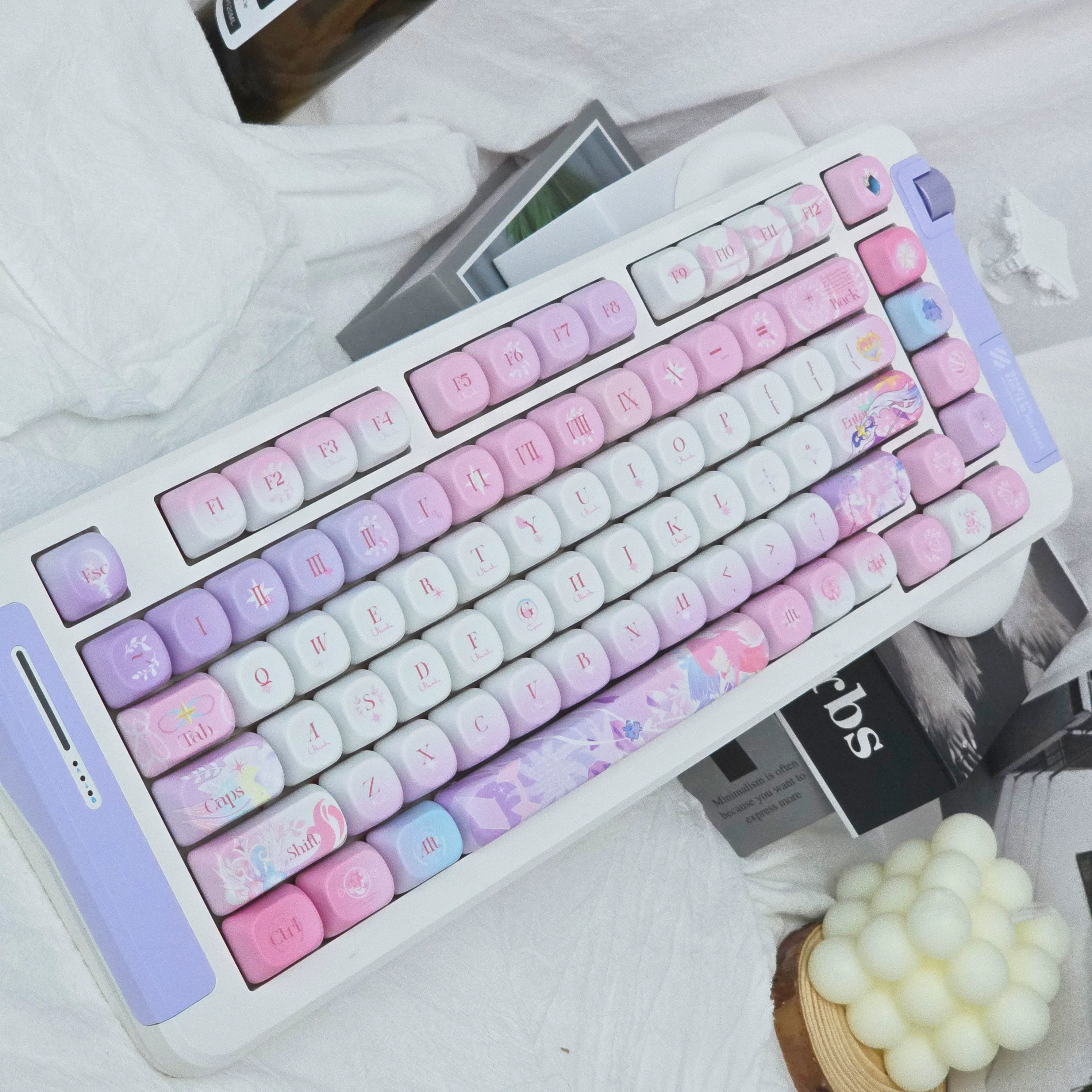 Honkai: Star Rail: Cyrene Custom PBT Keycap Set - 120 Keys