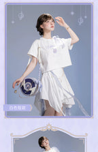 Honkai: Star Rail: Robin Impression Theme Crop T-Shirt - Light Purple