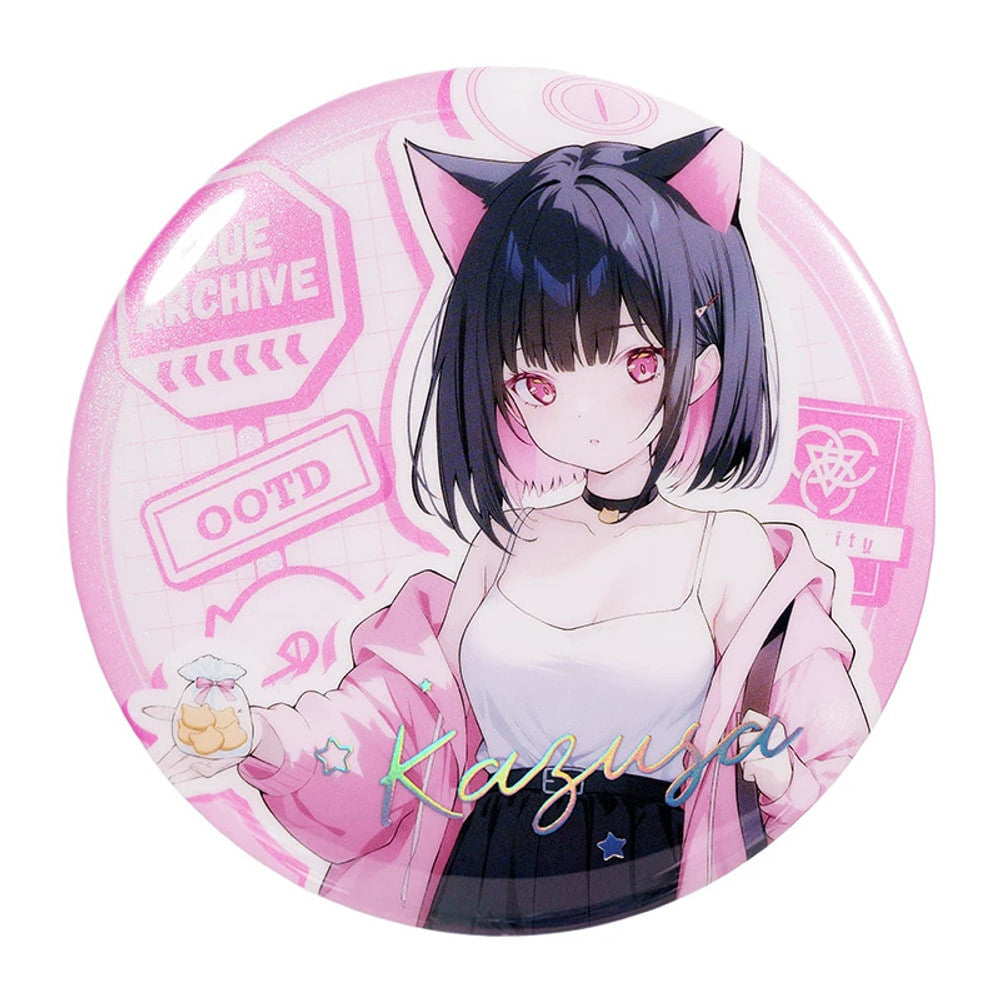 Blue Archive Kazusa 75 mm Button Badge — view 1