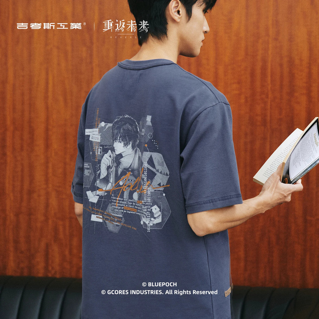 리버스: 1999 × GCORES 이니그마 티셔츠 내일에 묻다 · 상품·시리즈 원본 참고 이미지 1
