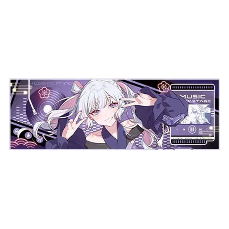Horizontal Yachiyo Runami ticket with a MUSIC SHOW STAGE music-player frame