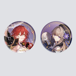Honkai: Star Rail: Himeko & Herta Can Badge - Aeon of Erudition