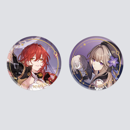Honkai: Star Rail: Himeko & Herta Can Badge - Aeon of Erudition