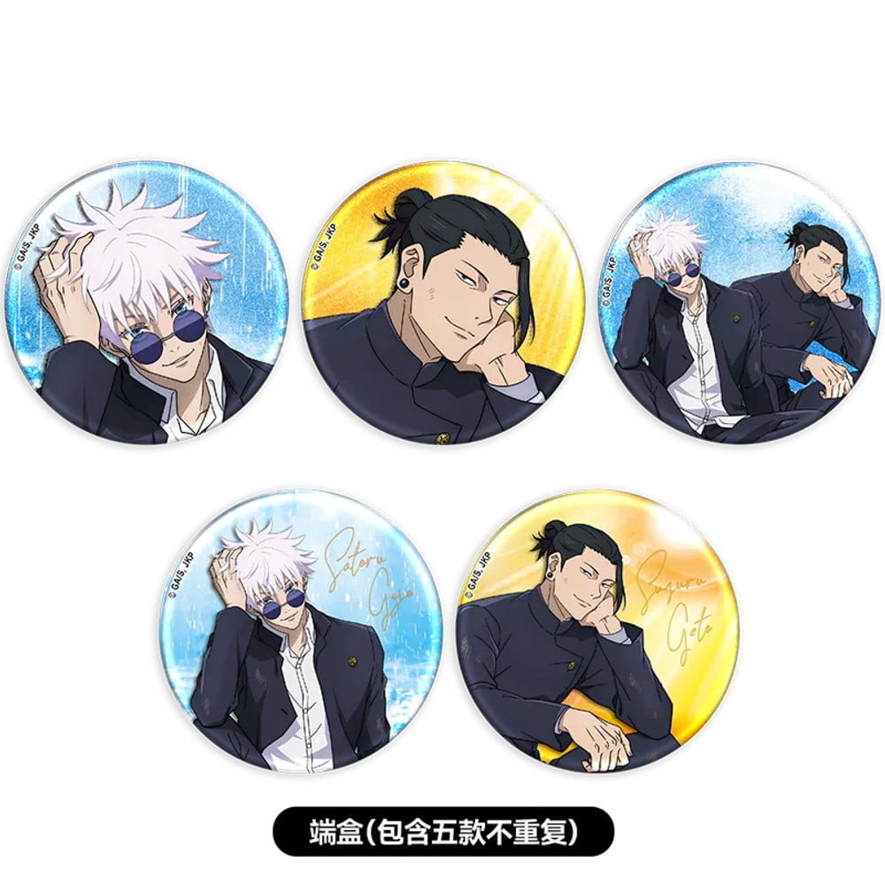 Jujutsu Kaisen 58 mm Badges — All 5 Designs — view 1