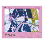 Example 05: Noi Komazawa drawing a bow in a pink landscape frame