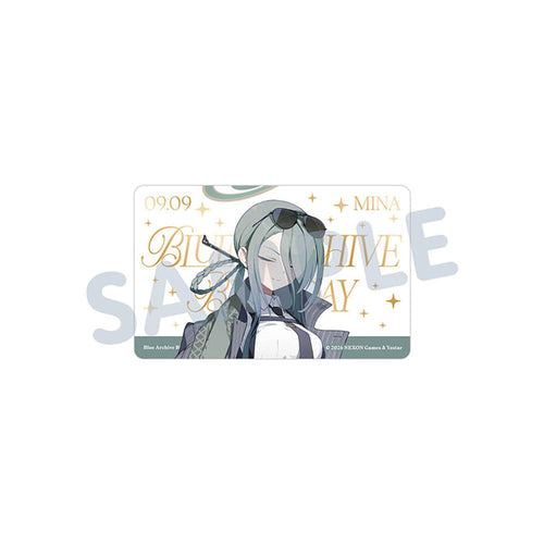 ブルーアーカイブ ミナ バースデーイラストのPVCカードと二つ折り台紙（画像1）