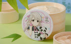 Nagi Hisakawa coaster leaning against bamboo steamers (props not included)