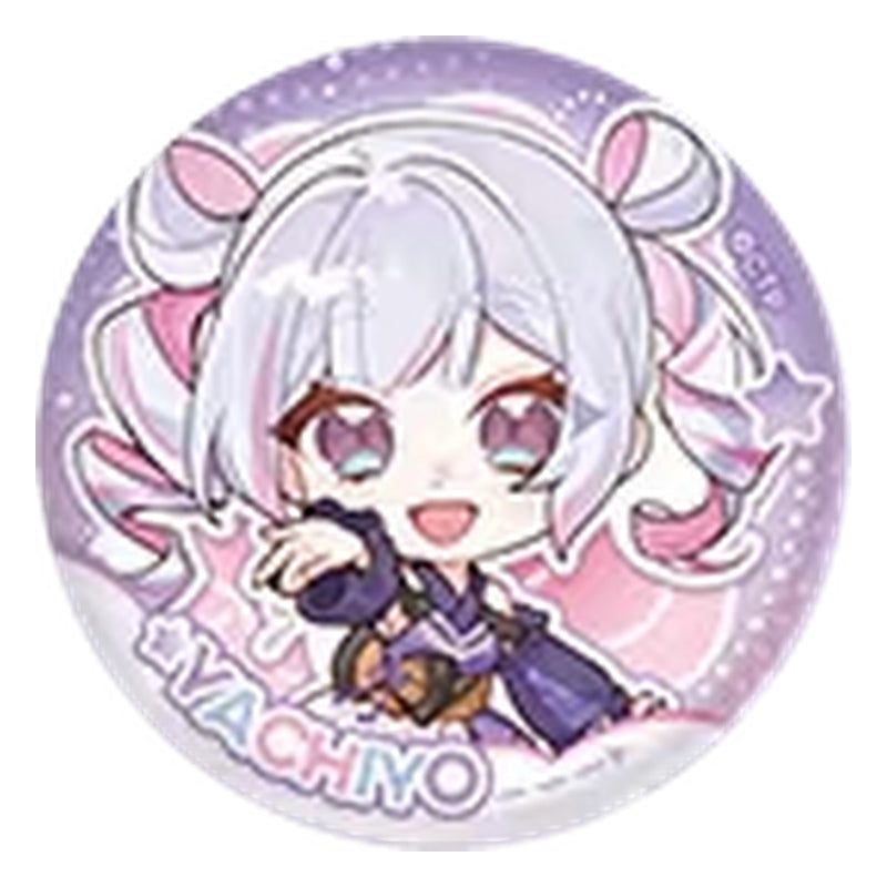 SD Yachiyo Runami with white and pink twin tails on a lavender badge