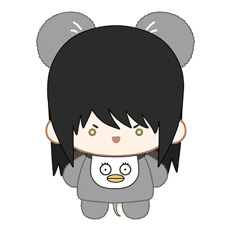 Kotaro Katsura design in a grey round-ear outfit with an Elizabeth bib
