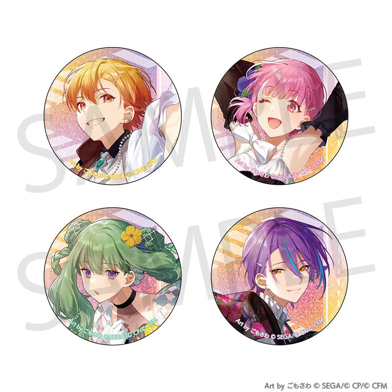 Project SEKAI Four character designs arranged with their printed display mount — view 3