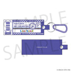 Project SEKAI Luggage-tag shape in the unit colours with a carabiner — view 3