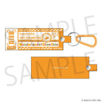 Project SEKAI Luggage-tag shape in the unit colours with a carabiner — view 3