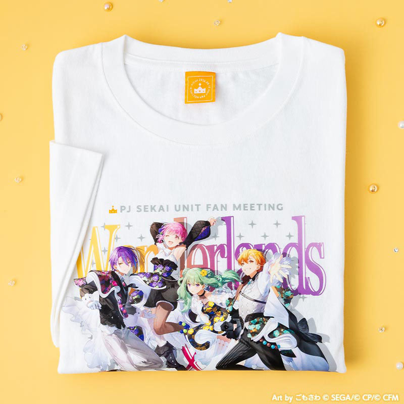 Project SEKAI White T-shirt with the four-member print — view 2