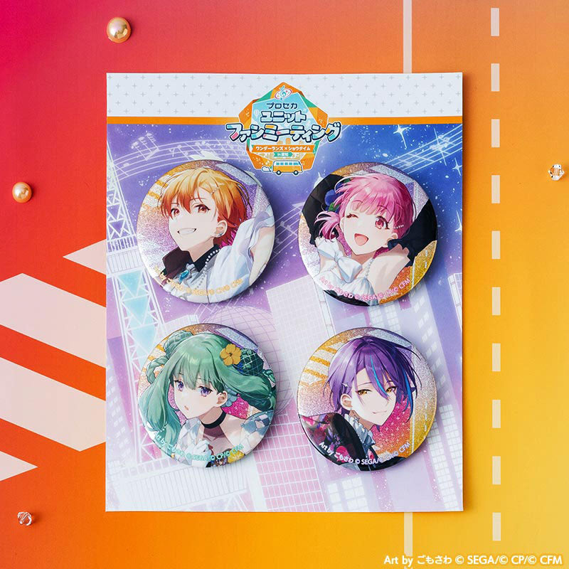 Project SEKAI Four character designs arranged with their printed display mount — view 2