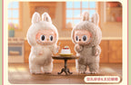 Pop Mart: The Monsters Labubu Tasty Macarons Plush Keychain - Sesame Bean