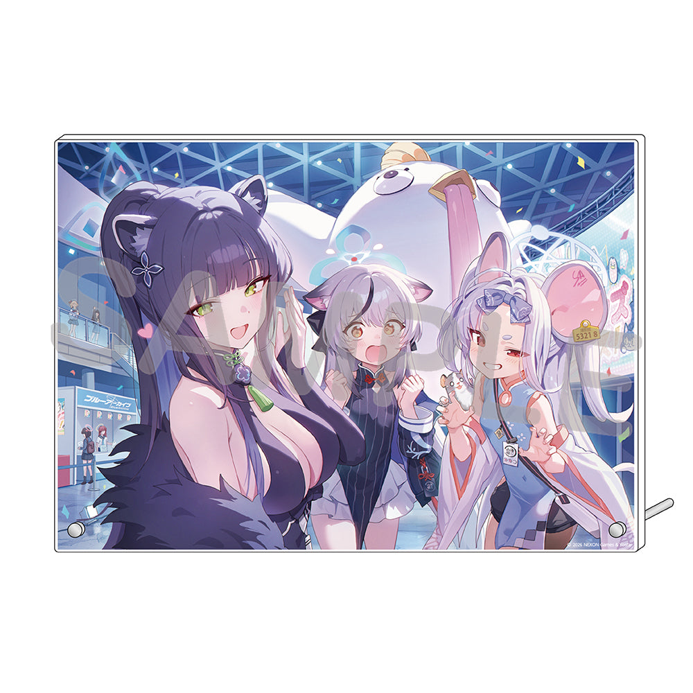 블루 아카이브 공식 정품 굿즈 일본 요스타 5주년 시리즈 아크릴 플레이트 2026 (매화원 & 연단술연구회) 블아 블루아카