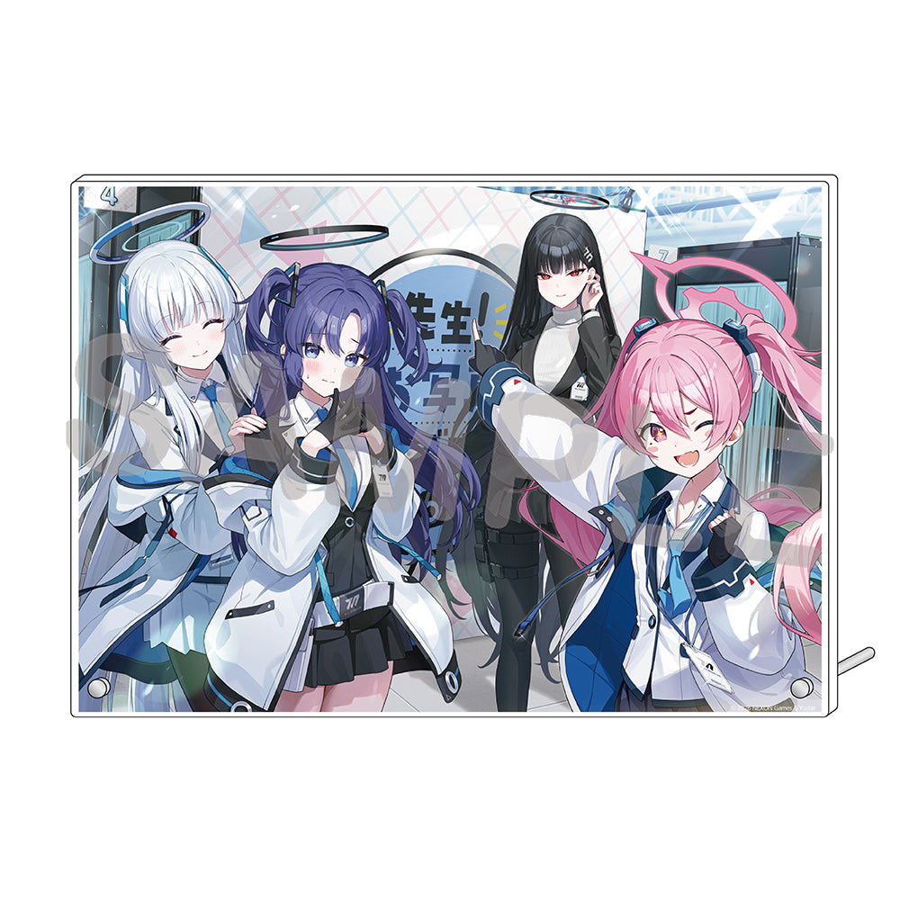 블루 아카이브 공식 정품 굿즈 일본 요스타 5주년 시리즈 아크릴 플레이트 2026 (세미나) 블아 블루아카