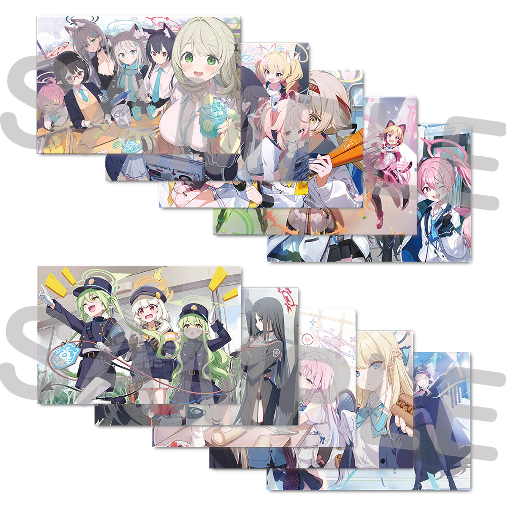 블루 아카이브 공식 정품 굿즈 일본 요스타 5주년 시리즈 신규 일러스트 엽서 세트 2026 블아 블루아카