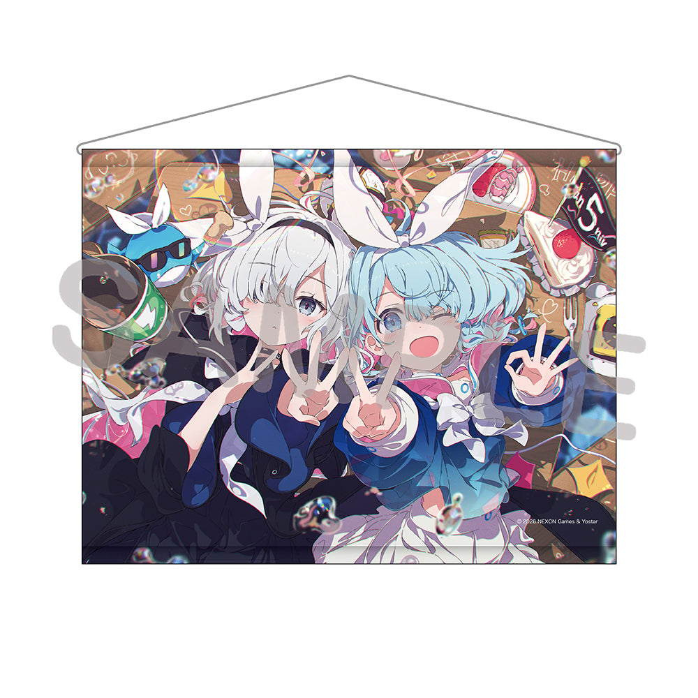 블루 아카이브 공식 정품 굿즈 일본 요스타 5주년 시리즈 아로나 & 프라나 태피스트리 2026 블아 블루아카