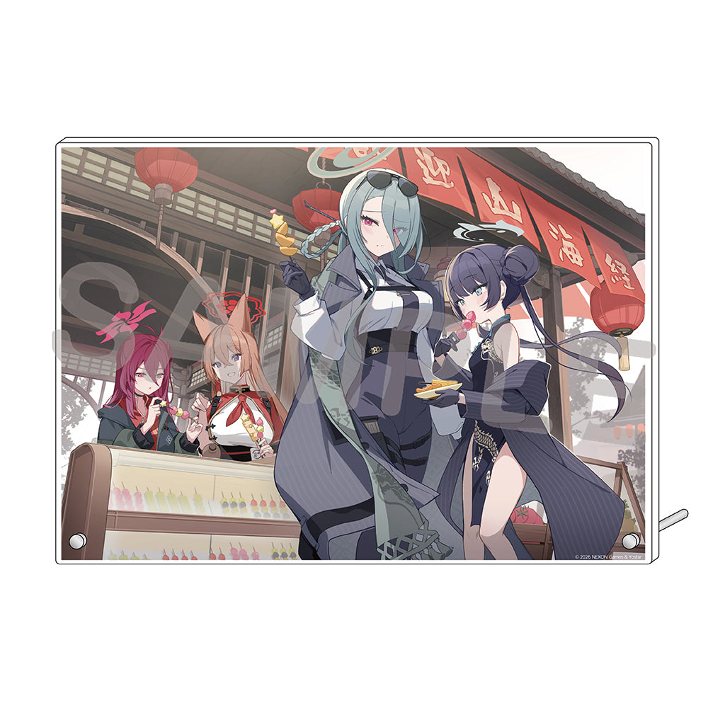 블루 아카이브 공식 정품 굿즈 일본 요스타 5주년 시리즈 아크릴 플레이트 2026 (현룡문 & 현무상회) 블아 블루아카