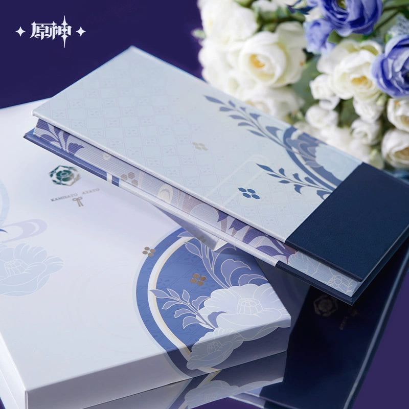 Genshin Impact: Kamisato Ayato Impression Theme Notebook & Metal Bookmark.