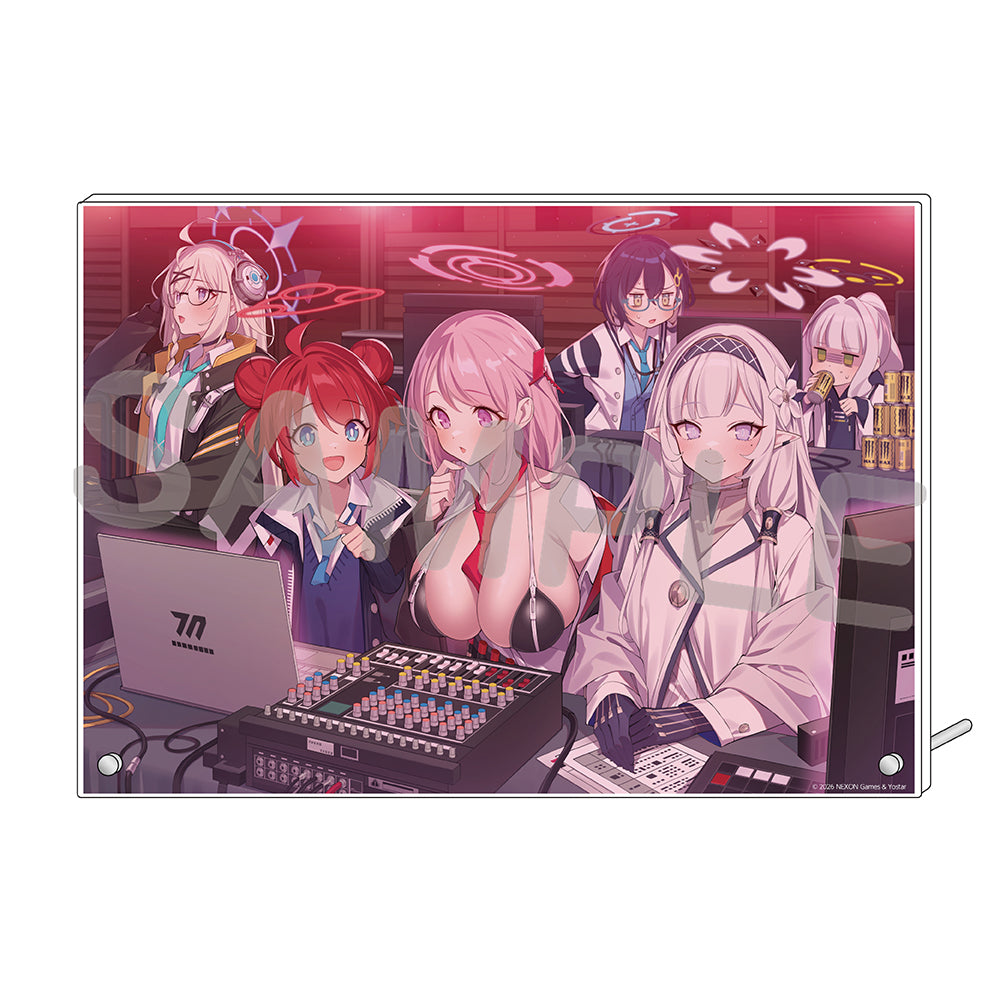 블루 아카이브 공식 정품 굿즈 일본 요스타 5주년 시리즈 아크릴 플레이트 2026 (특이현상수사부 & 베리타스) 블아 블루아카