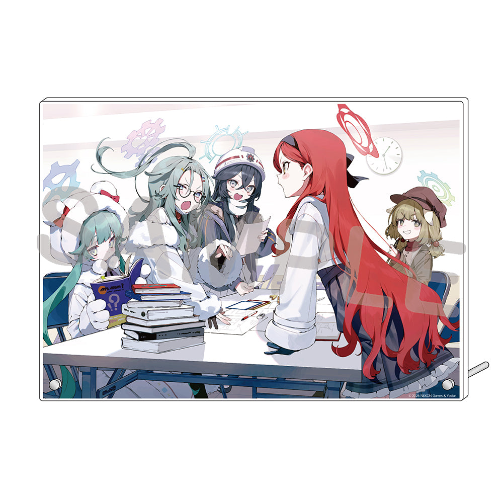 블루 아카이브 공식 정품 굿즈 일본 요스타 5주년 시리즈 아크릴 플레이트 2026 (지식해방전선 & 출판부 & 공무부) 블아 블루아카