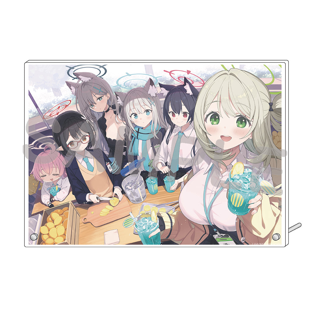 블루 아카이브 공식 정품 굿즈 일본 요스타 5주년 시리즈 아크릴 플레이트 2026 (대책위원회 & 아비도스 학생회) 블아 블루아카