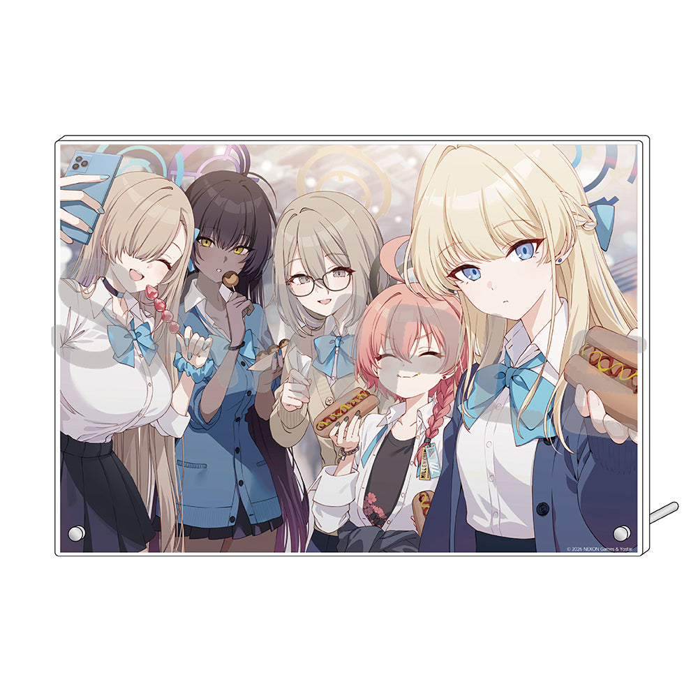 블루 아카이브 공식 정품 굿즈 일본 요스타 5주년 시리즈 아크릴 플레이트 2026 (C&C) 블아 블루아카