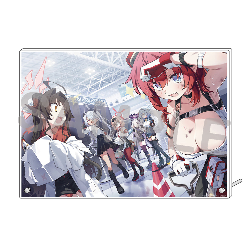 블루 아카이브 공식 정품 굿즈 일본 요스타 5주년 시리즈 아크릴 플레이트 2026 (온천개발부 & 선도부) 블아 블루아카