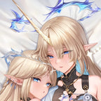 Wuthering Waves: Cartesia & Fleur Dakimakura Body Pillow Cover - Doujin Ver