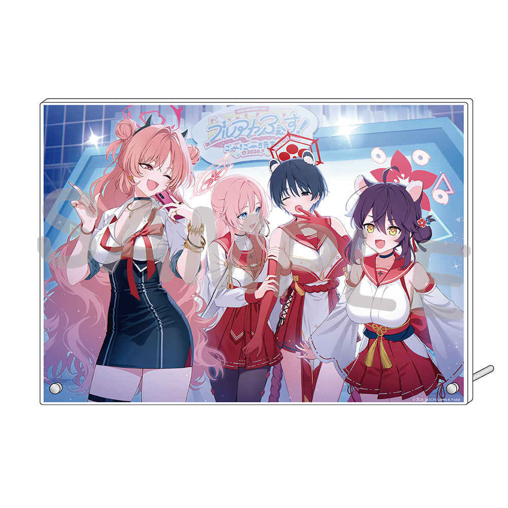 블루 아카이브 공식 정품 굿즈 일본 요스타 5주년 시리즈 아크릴 플레이트 2026 (수행부 & 반짝반짝부) 블아 블루아카