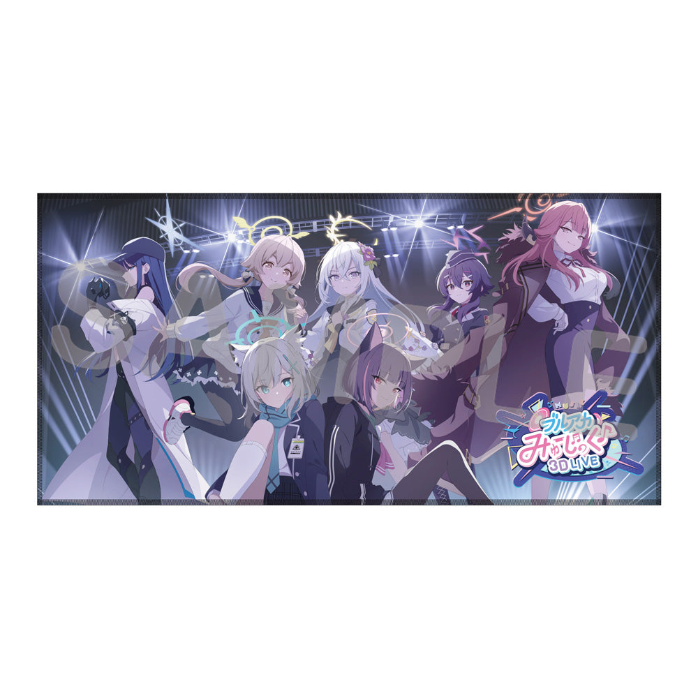 블루 아카이브 공식 정품 굿즈 일본 요스타 5주년 시리즈 뮤직 3D 라이브 빅 타월 블아 블루아카