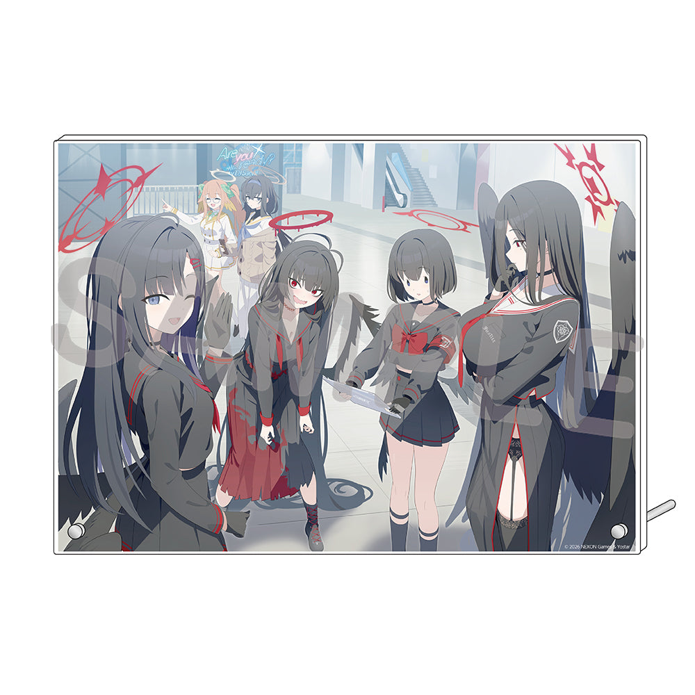 블루 아카이브 공식 정품 굿즈 일본 요스타 5주년 시리즈 아크릴 플레이트 2026 (정의실현위원회 & 도서위원회) 블아 블루아카