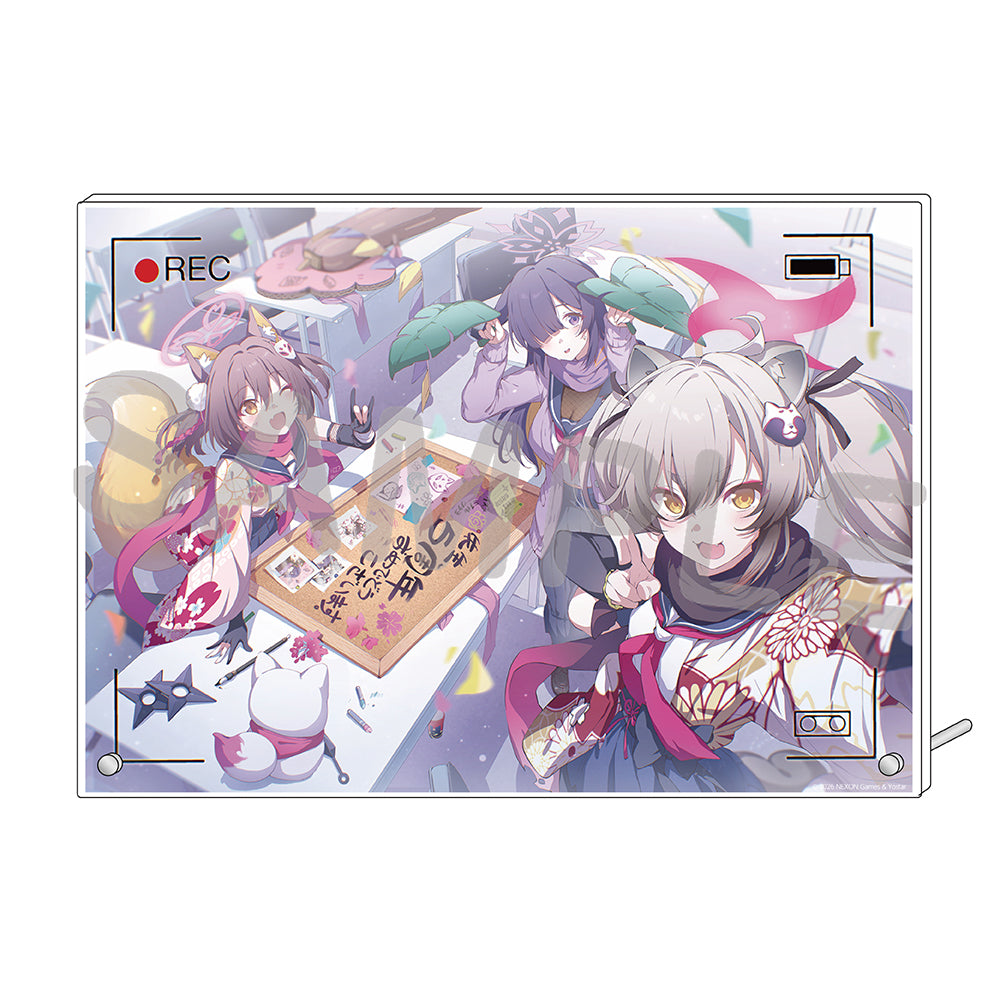 블루 아카이브 공식 정품 굿즈 일본 요스타 5주년 시리즈 아크릴 플레이트 2026 (닌술연구부) 블아 블루아카