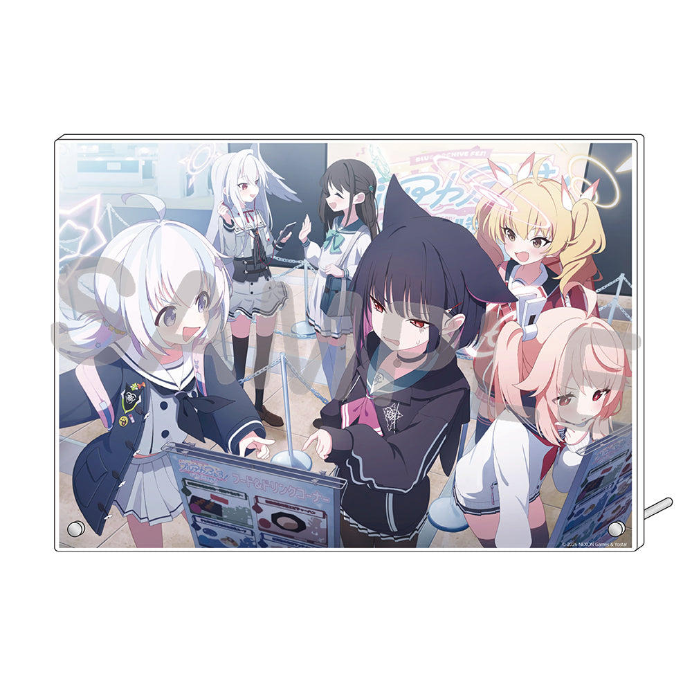 블루 아카이브 공식 정품 굿즈 일본 요스타 5주년 시리즈 아크릴 플레이트 2026 (방과후 디저트부 & 트리니티 자경단) 블아 블루아카