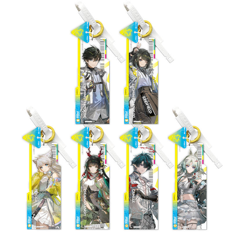 명일방주 엔드필드 공식 정품 굿즈 2026 FES 통행증 아크릴 키링 6종 박스
