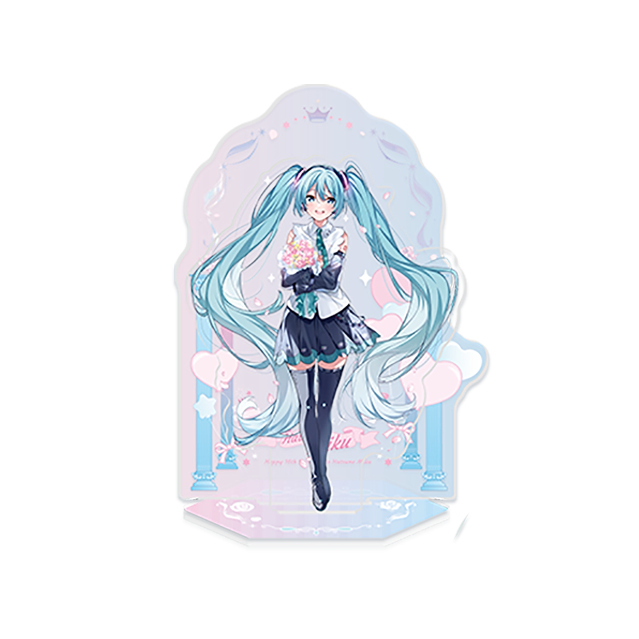 보컬로이드 하츠네 미쿠 공식 정품 굿즈 로손 콜라보 찬란한 너와 시리즈 아크릴 스탠드 미쿠 NT