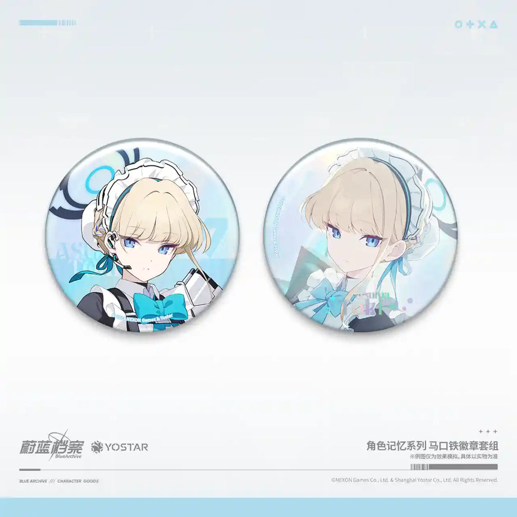 Blue Archive: Neru Character Memorial Can Badge Set - C&C Ver