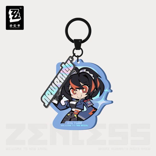 Zenless Zone Zero: Zhu Yuan Acrylic Keychain - New Eridu Q-Version
