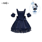 Genshin Impact: Furina Impression Theme Corset Bustier Dress - Navy