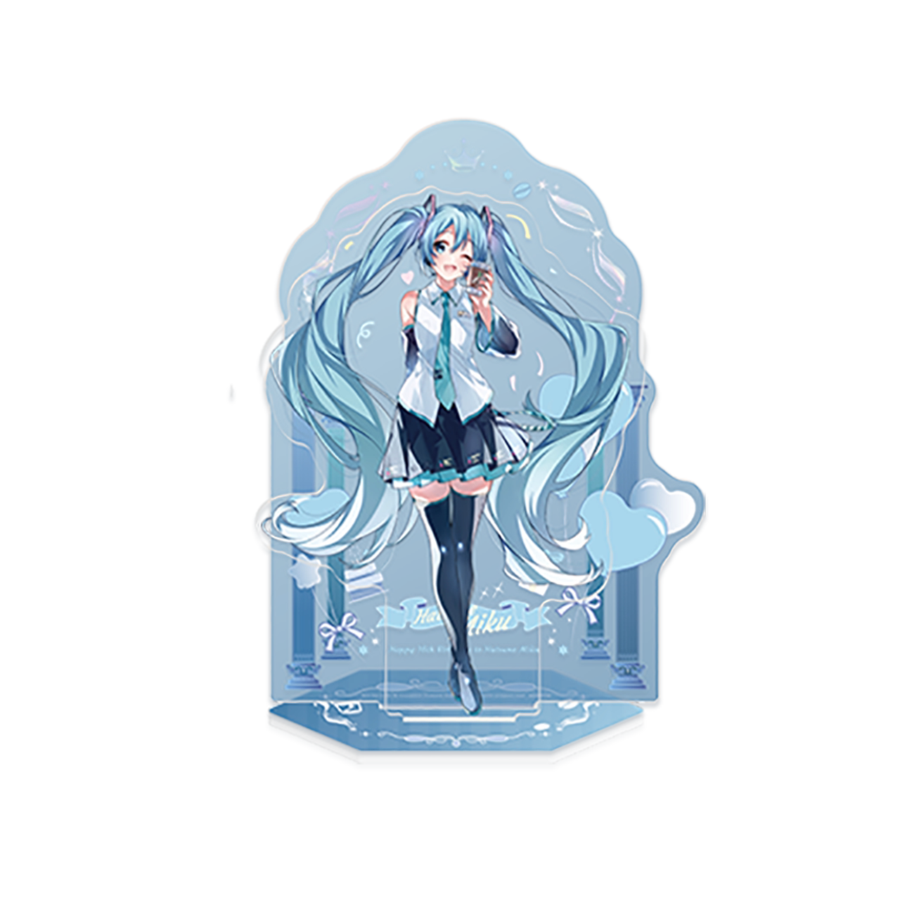 보컬로이드 하츠네 미쿠 공식 정품 굿즈 로손 콜라보 찬란한 너와 시리즈 아크릴 스탠드 미쿠 V3