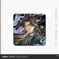 미해결 사건부 공식 정품 굿즈 만령국 · 요문부 시리즈 자개 스타일 사각 캔 뱃지 백은후